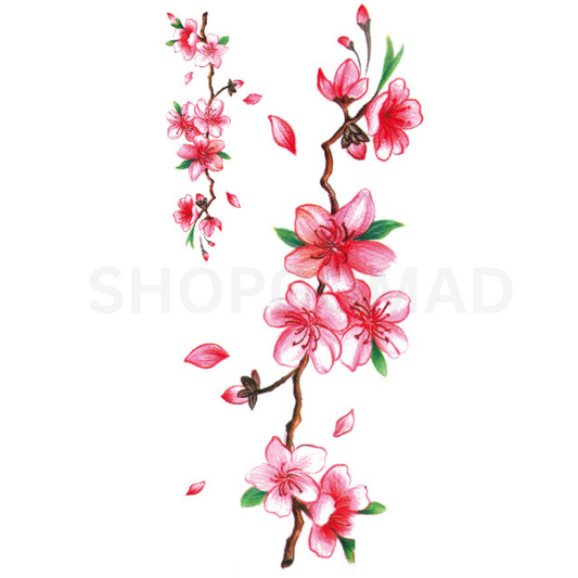 Cherry Blossom Temporary Tattoo By ShopGomad