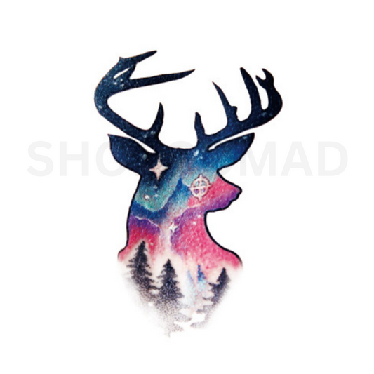 Deer Nature Temporary Tattoo By ShopGomad