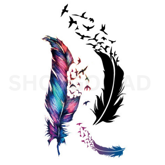 Light As Feather Temporary Tattoo By ShopGomad