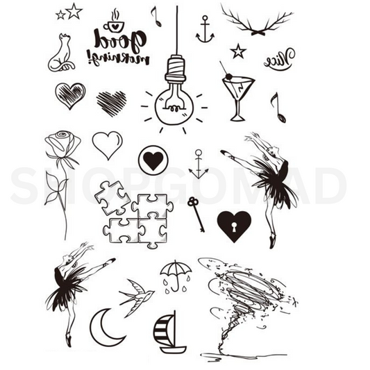 Puzzle Temporary Tattoo By ShopGomad