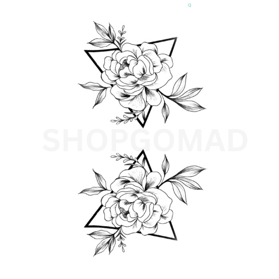 Rose Temporary Tattoo By ShopGomad