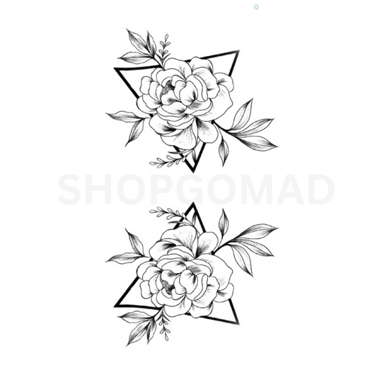 Rose Temporary Tattoo By ShopGomad