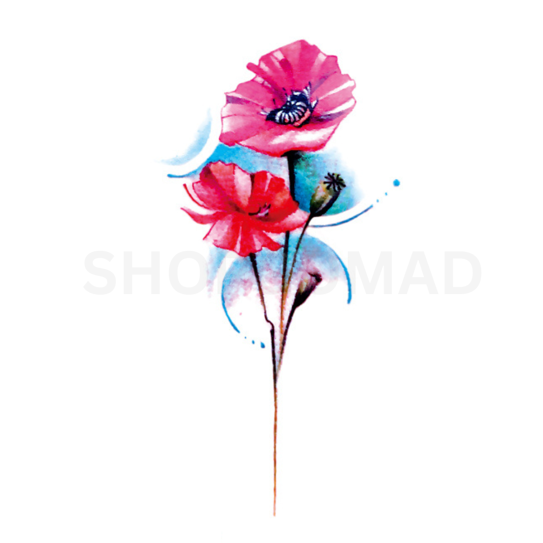 Spring Flower Temporary Tattoo By ShopGomad