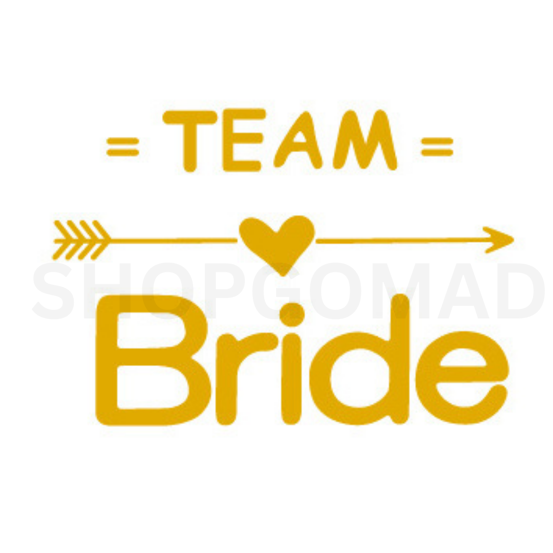 Team Bride Temporary Tattoo By ShopGomad