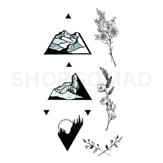 The Mountain Pack Temporary Tattoo By ShopGomad