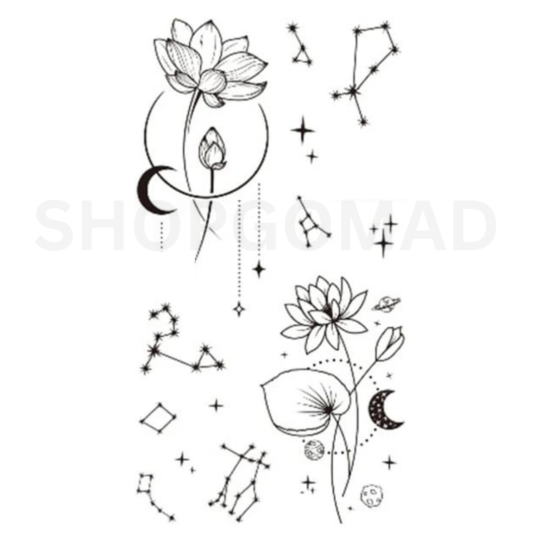 Cosmo Set Temporary Tattoo By ShopGomad