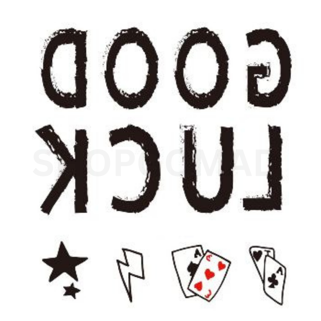 Good Luck Temporary Tattoo By ShopGomad