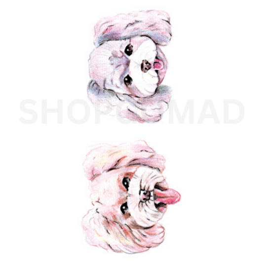 Lhasa Apso Temporary Tattoo By ShopGomad