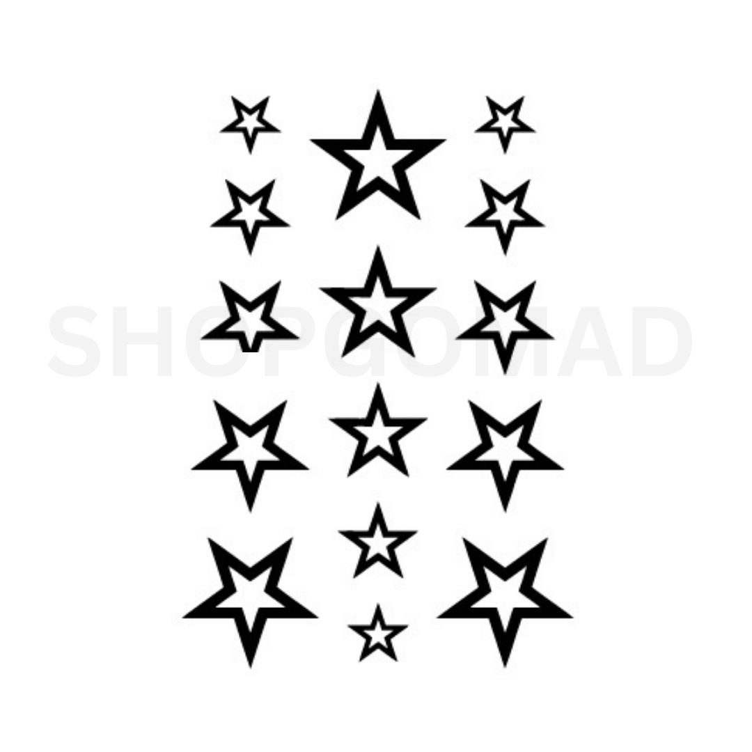 Shining Star Temporary Tattoo By ShopGomad