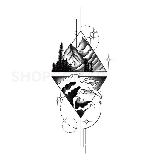 The Two Sides Temporary Tattoo By ShopGomad