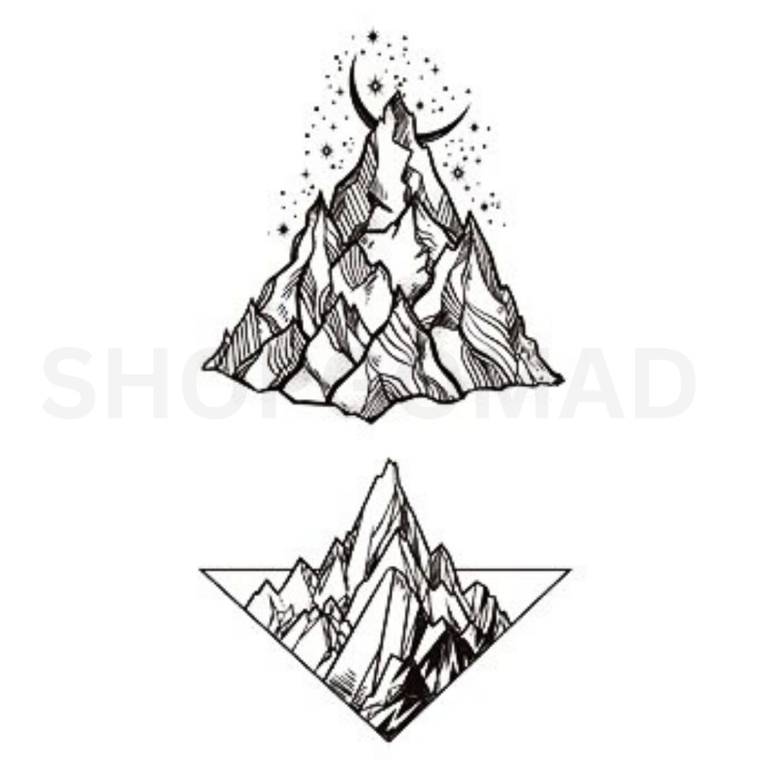 Twinkling Mountain Temporary Tattoo by ShopGomad